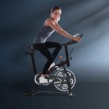 HOMCOM Indoor Stationary Exercise Bike 6kg Flywheel Fitness Cardio Workout Bke Trainer for Home