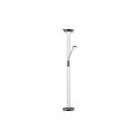 Home Father & Child Uplighter Floor Lamp - Chrome . - R14.2. This sleek and versatile Father&Child