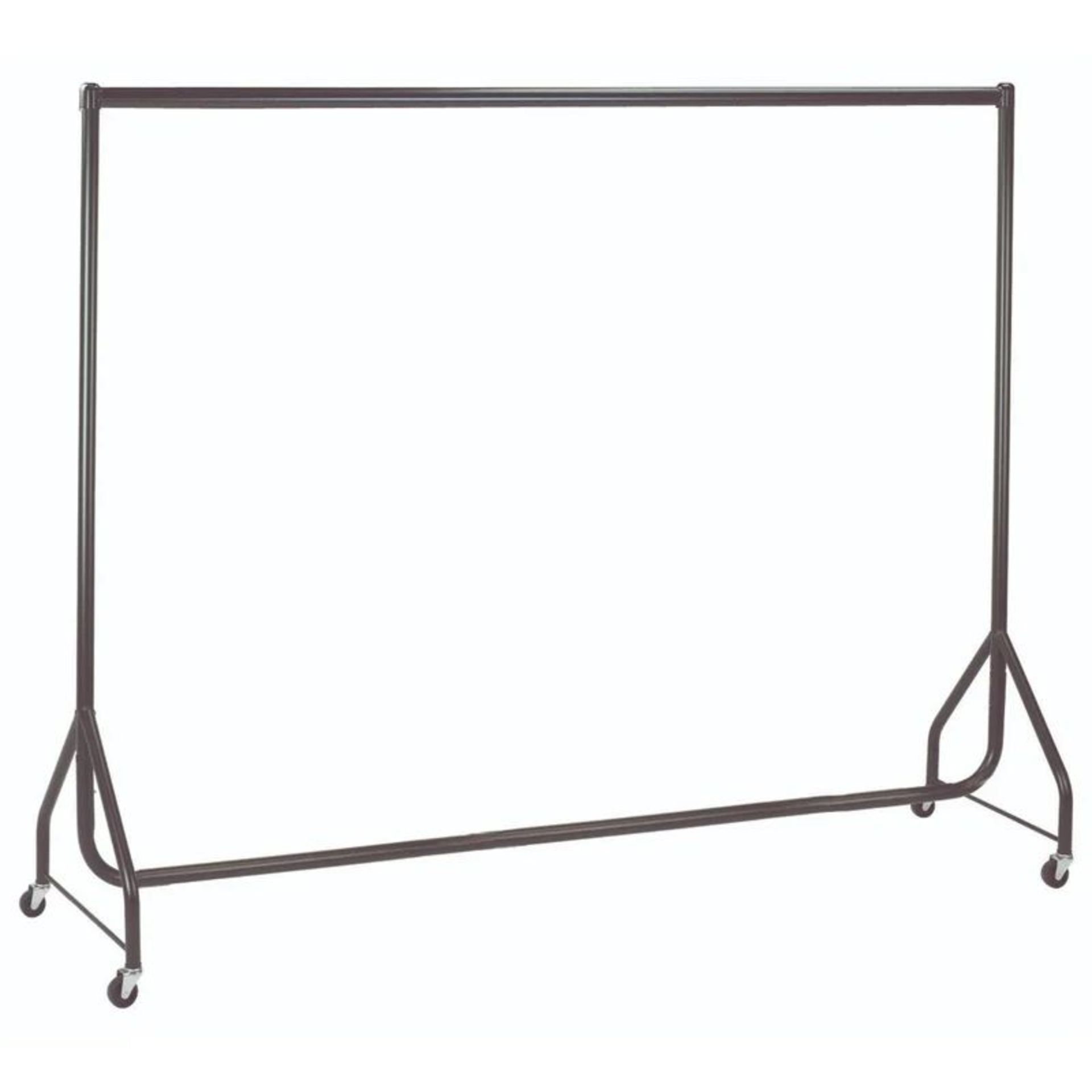 180cm Rolling Clothes Racks. - R13a.7. RRP £159.99. This rail is in a black, hard-wearing powder-