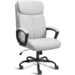 BASETBL Executive Office Chair Fabric Chair, Ergonomic Computer Desk Chair, Multi-zone Support