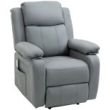 HOMCOM Electric Power Lift Recliner Chair Vibration Massage Reclining Chair with Remote Control