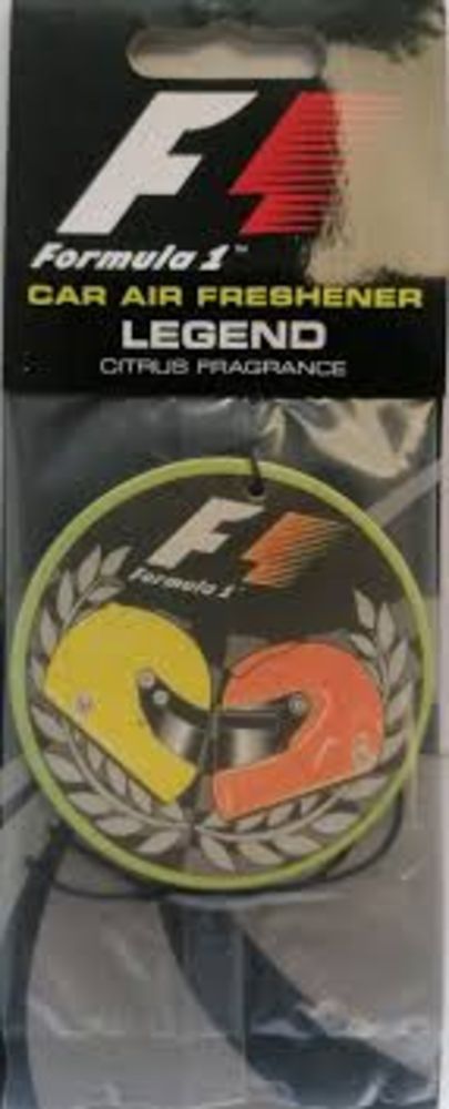 36250 BRAND NEW FORMULA ONE CAR AIR FRESHENERS LEGEND CITRUS SCENT