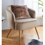 Joanna Hope Esme Velvet Accent Chair. - ER28. RRP £239.00. Part of the Joanna Hope Brand, the Esme