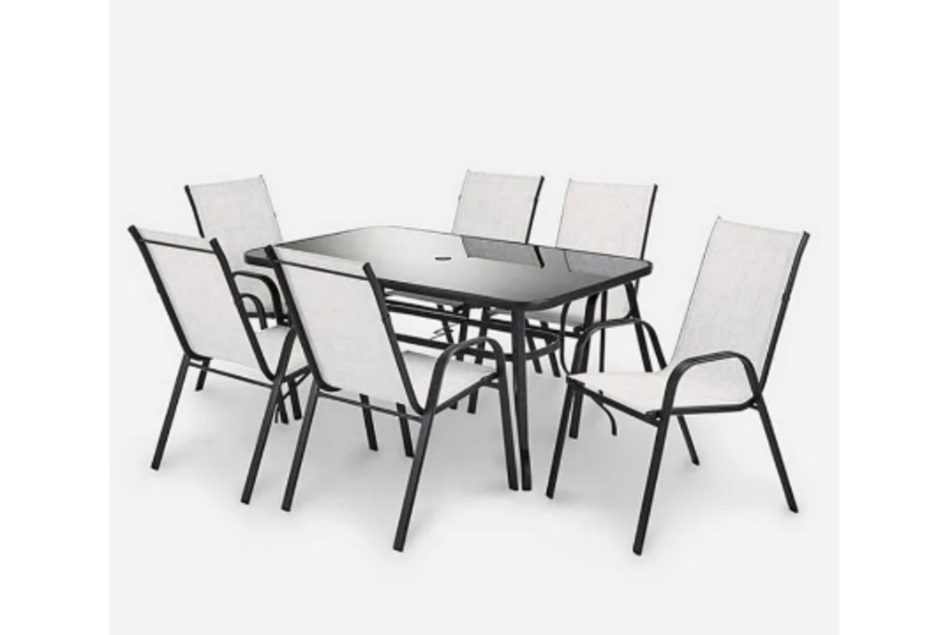 Malaga 6 Seater Outdoor Dining Set. - ER27. RRP £759.00. The Malaga 6-Seater Dining Set is an - Image 2 of 2