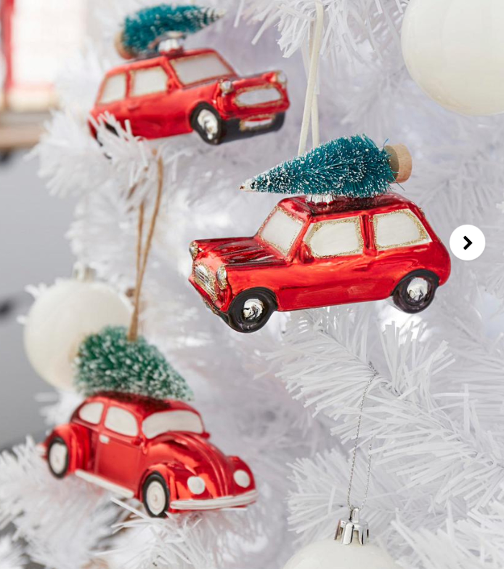 Home for Christmas Baubles - Set of 3. - ER28. This festive decoration, made of glass, will