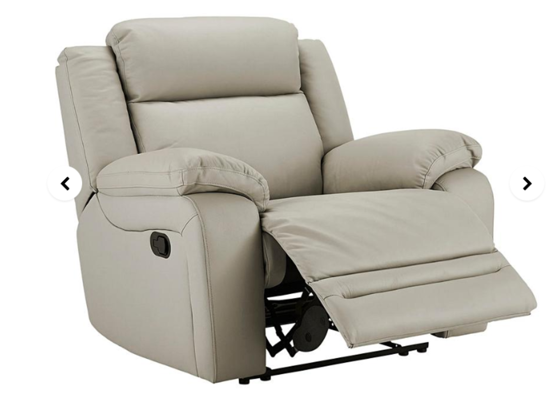 Croft Leather Recliner Chair - ER23. RRP £599.00. modern reclining suite combining sumptuous comfort - Image 2 of 2