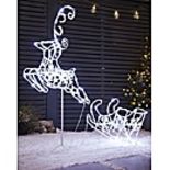 Reindeer & Sleigh LED Decorations. - ER26.