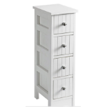 New England 4-Drawer Unit. - ER26. This cleverly designed slimline 4-drawer unit is ideal for neatly