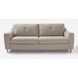 Baxter 4 Seater Sofa. - ER23. RRP £749.00. The contemporary style of the Baxter range is both on-