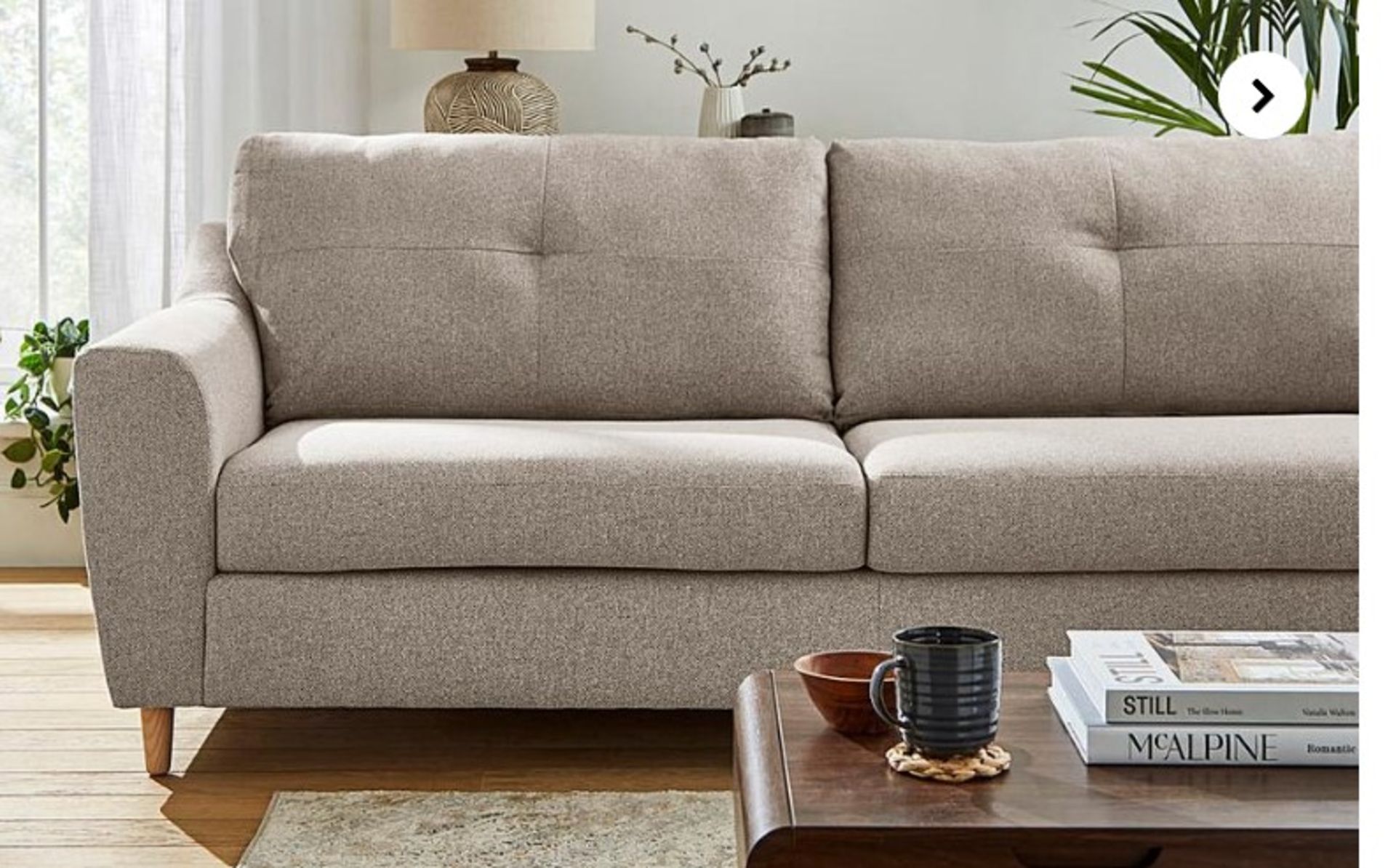 Baxter 4 Seater Sofa. - ER23. RRP £749.00. The contemporary style of the Baxter range is both on- - Image 2 of 2