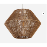 Woven Easy Fit Shade. - ER28. Created from strands of natural fibres woven tight around a