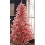 6ft Chamonix Pink Christmas Tree. - ER28. . All branches are fully hinged and the tree comes on with