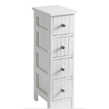 New England 4-Drawer Unit. - ER28. This cleverly designed slimline 4-drawer unit is ideal for neatly