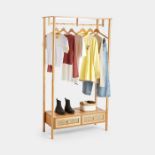 Rattan Clothes Rail. - ER43. Add an earthy, open feel to your bedroom with the Beautify Rattan