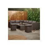 8 Seater Garden Corner Rattan Sofa Set With Coffee Table. - ER45. . (2500313). - ER42. *only