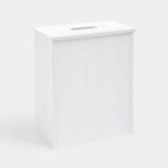 Holbrook White Slimline Bathroom Storage Box. - ER43. Even the smallest bathroom can provide storage