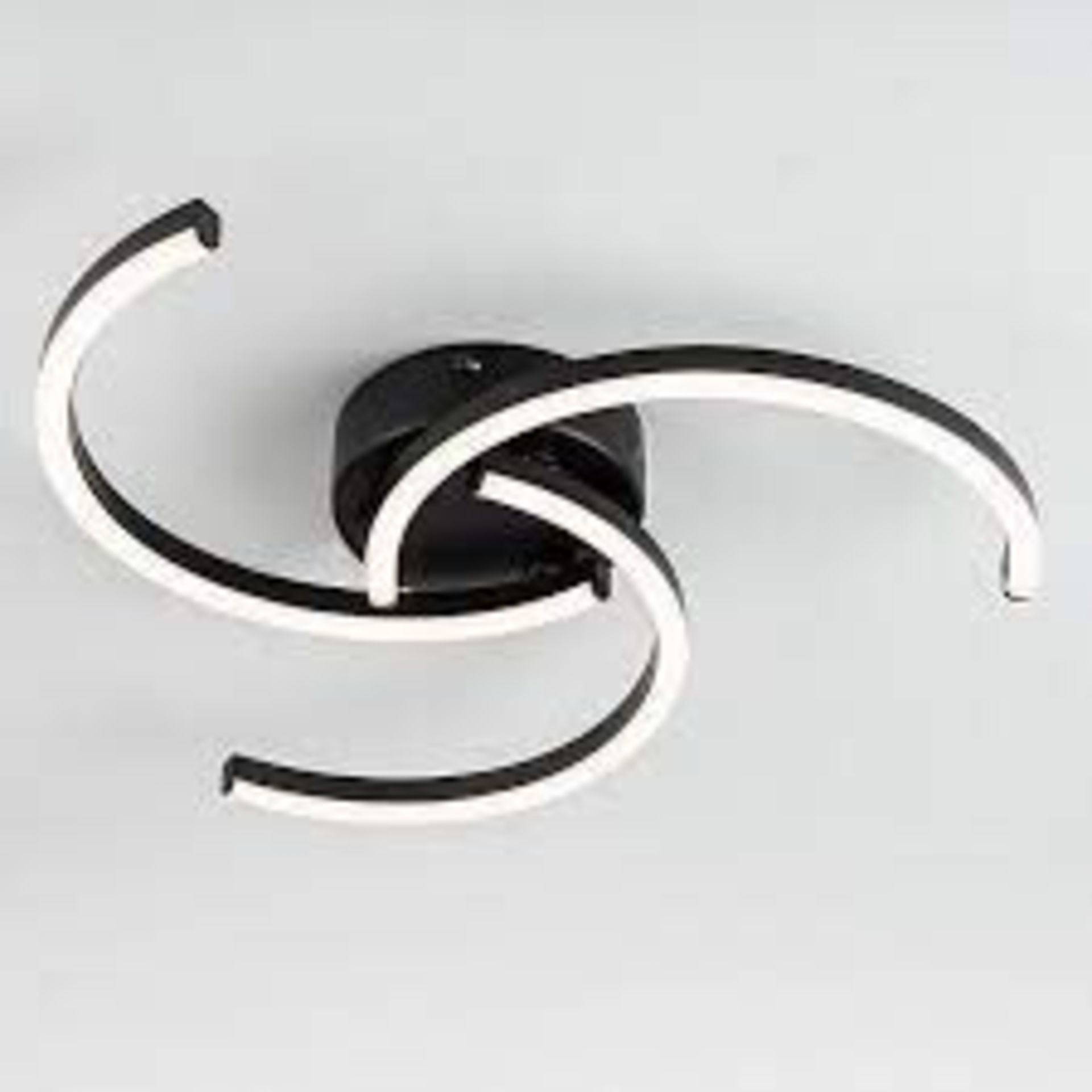 Modern LED Ceiling Light Black Lighting Fitting LED Curve Design. - R14.12.