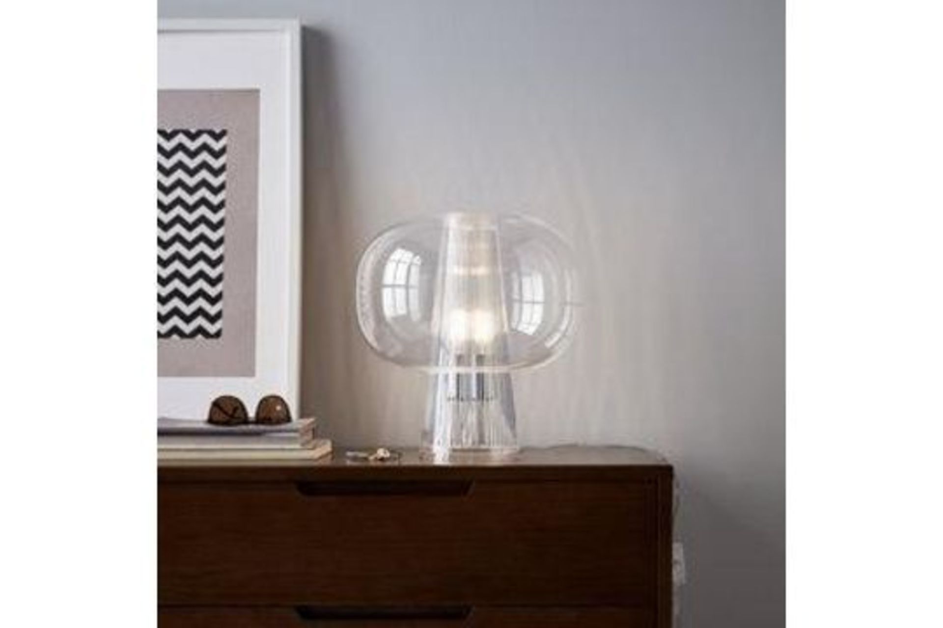 GoodHome Delmez Transparent Table Light - R14.8.