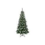 7 Ft Snow Flocked Artificial Christmas Hinged Tree. - R14.2. Bring this snow flocked artificial