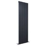 Kudox AluLite Black Vertical Designer Radiator. - R17