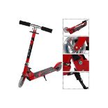 Goplus Red Folding Aluminum 2 Wheel Kids Kick Scooter Adjustable Height LED Light Up. - R14.2