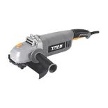 TITAN 2000W 9" ELECTRIC ANGLE GRINDER 240V. - R14.16. Compact yet powerful grinding tool. Rear-