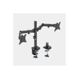 Dual Arm Desk Mount with Clamp. - R14.9.