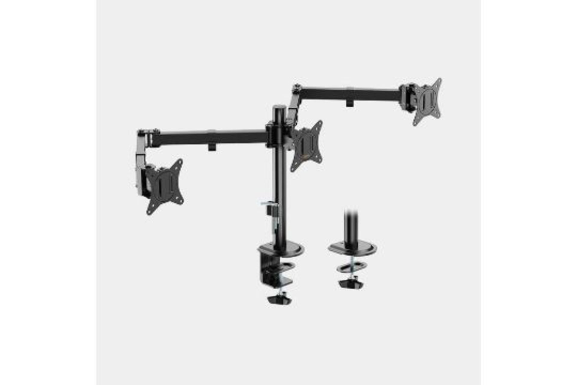 Triple Monitor Clamp for 17-27" Screens. - R14.9. With a higher total number of screens, you’ll be