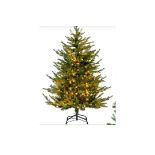 PRE-LIT CHRISTMAS TREE WITH LED LIGHTS AND 8 LIGHTING MODES-6 FT. -R14.3