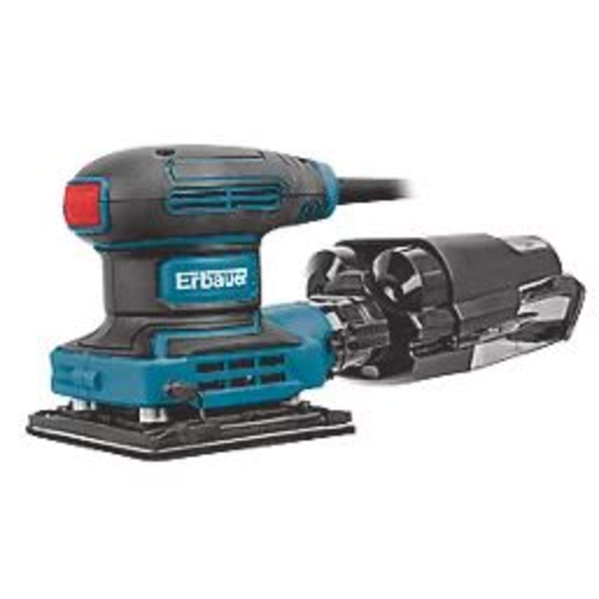 ERBAUER ELECTRIC 1/4 SHEET SANDER 220-240V. - R14.12. Cyclonic dust collection system for