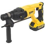 DEWALT DCH033 3KG 18V 2 X 4.0AH LI-ION XR BRUSHLESS CORDLESS SDS PLUS DRILL. - R14.12. SDS plus