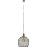 ValueLights Regina Gold Ceiling Light Pendant. - R14.12. Retro mesh style ceiling pendant light