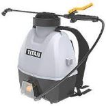 TITAN 18V 1 X 2.0AH LI-ION TXP CORDLESS BACKPACK SPRAYER 16LTR. - R14.8. For use with water-based