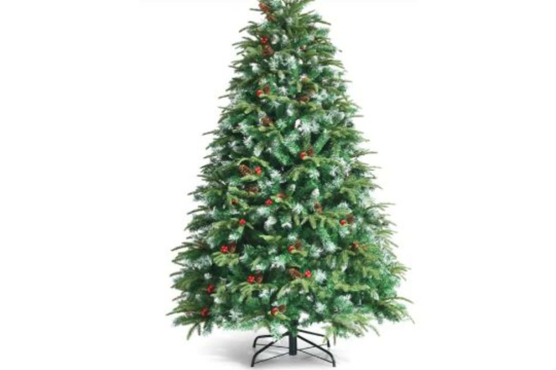 5/6 FEET ARTIFICIAL CHRISTMAS TREE WITH LED LIGHTS AND TIPS-6 FT. - R14.2.