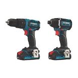 ERBAUER 18V 2 X 2.0AH LI-ION EXT BRUSHLESS CORDLESS TWIN PACK. - R14.12. 3-in-1 multi-function combi