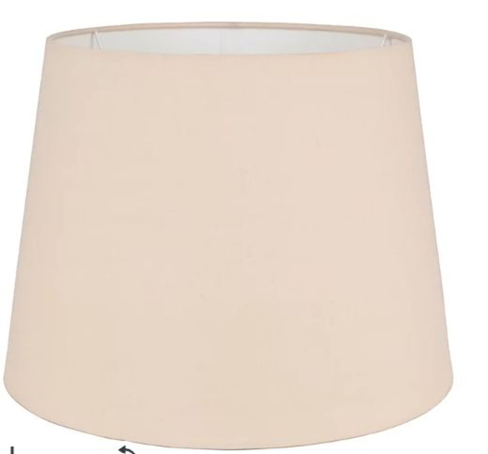 Modern Tapered Table Floor Lamp Light Shade With Beige Fabric Finish. - R14.15.