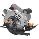 TITAN 1200W 165MM ELECTRIC CIRCULAR SAW 240V . - R14.12. Robust 165mm circular saw for precise and