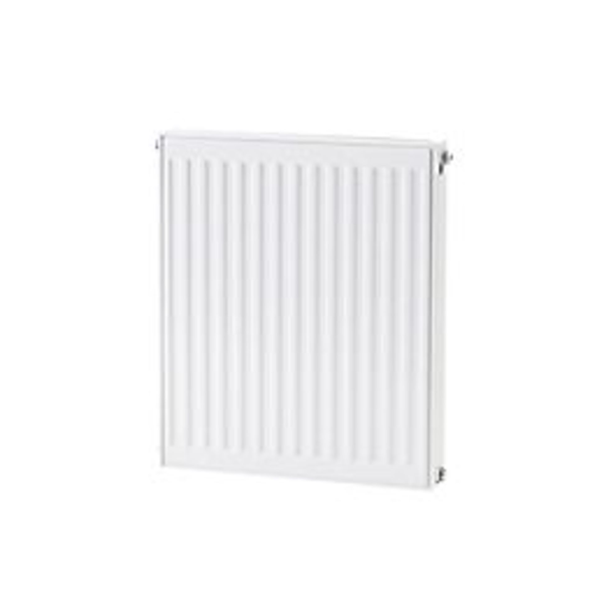 FLOMASTA TYPE 21 DOUBLE-PANEL PLUS SINGLE CONVECTOR RADIATOR 600MM X 600MM WHITE 2736BTU. - R14.12.