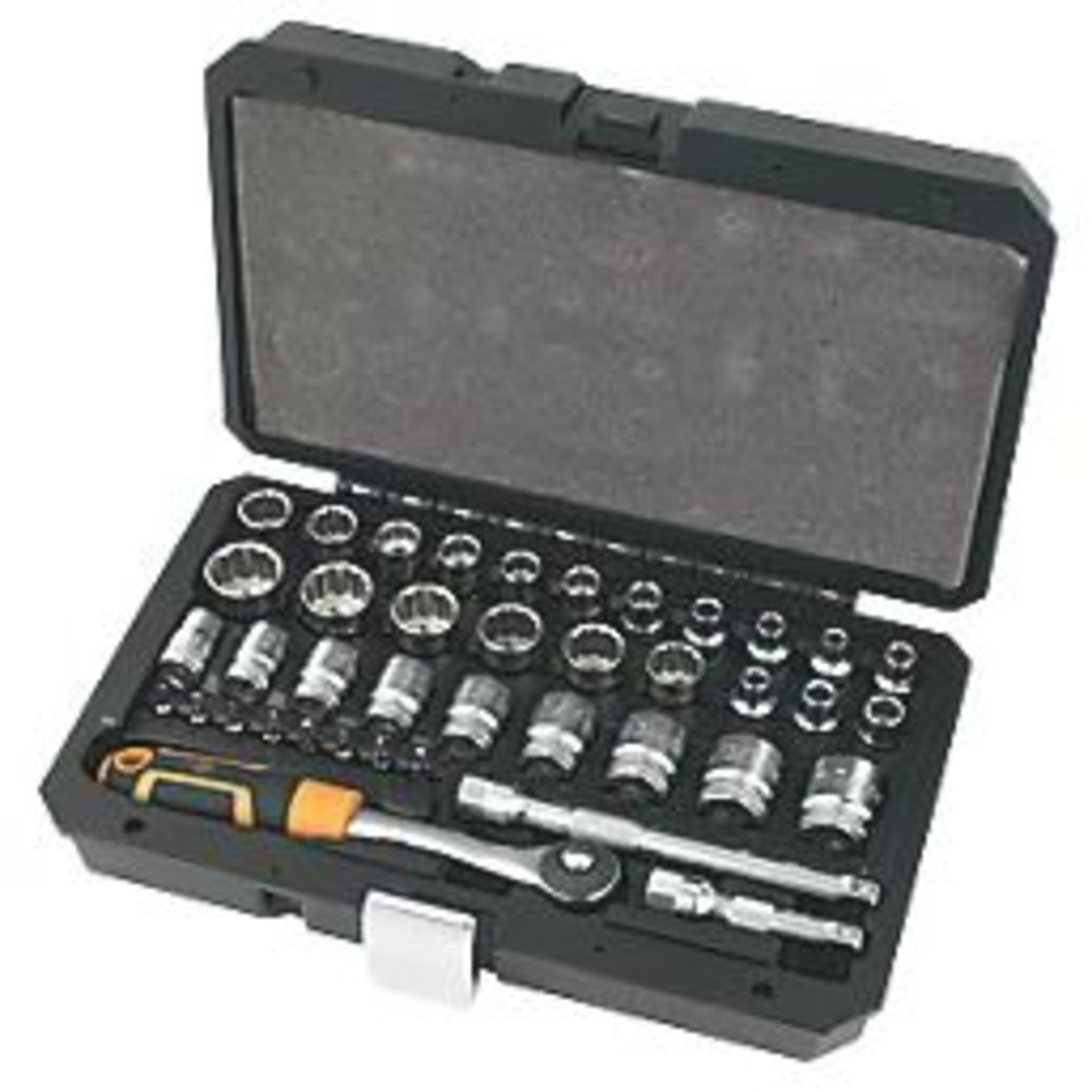 MAGNUSSON 3/8" DRIVE SOCKET SET 40 PCS. - R14.12. Precision-ground hardened tool-grade chrome