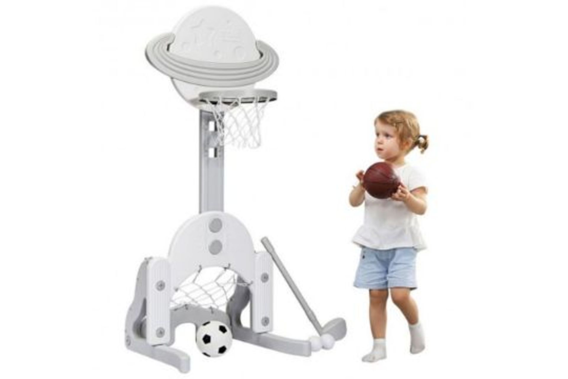 3 In 1 Kids Basketball Hoop Set With Balls. - R14.2. This stylish star basketball stand is