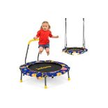2-in-1 Folding Toddler Trampoline and Swing with Removable Handle. - R14.2. This 2-in-1 trampoline