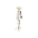 CASART. Floor Standing Hat Coat Scarf Stand Hanger with 12 Hooks, Umbrella Stand Hall Tree Rack