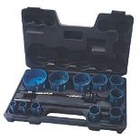 ERBAUER PROFESSIONAL 11-SAW MULTI-MATERIAL HOLESAW SET. - R14.9. Suitable for wood, laminate,