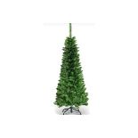 2 x ARTIFICIAL PENCIL CHRISTMAS TREE WITH LED LIGHTS . - R14.11. With pre-installed warm white LED