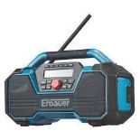 ERBAUER 230V OR 18V DAB / FM RADIO . - R14.12. Stream music via Bluetooth, from 30m. Station pre-