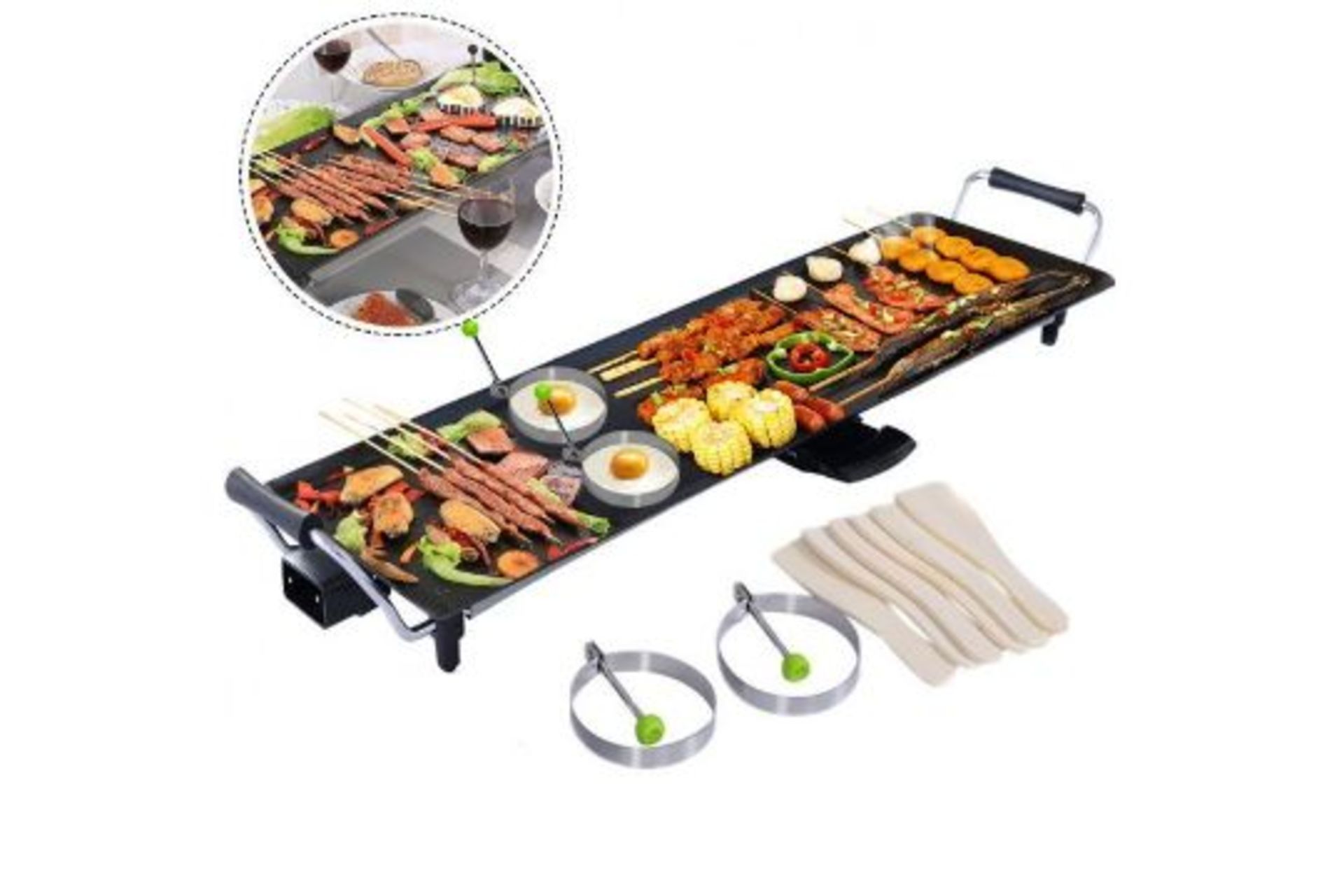 XXL 90 x 23cm Electric Barbecue Teppanyaki Table Griddle. - R14.2. Do you worry about too much fat