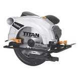 TITAN 1500W 190MM ELECTRIC CIRCULAR SAW 240V. - R14.12. Robust 190mm circular saw for precise and
