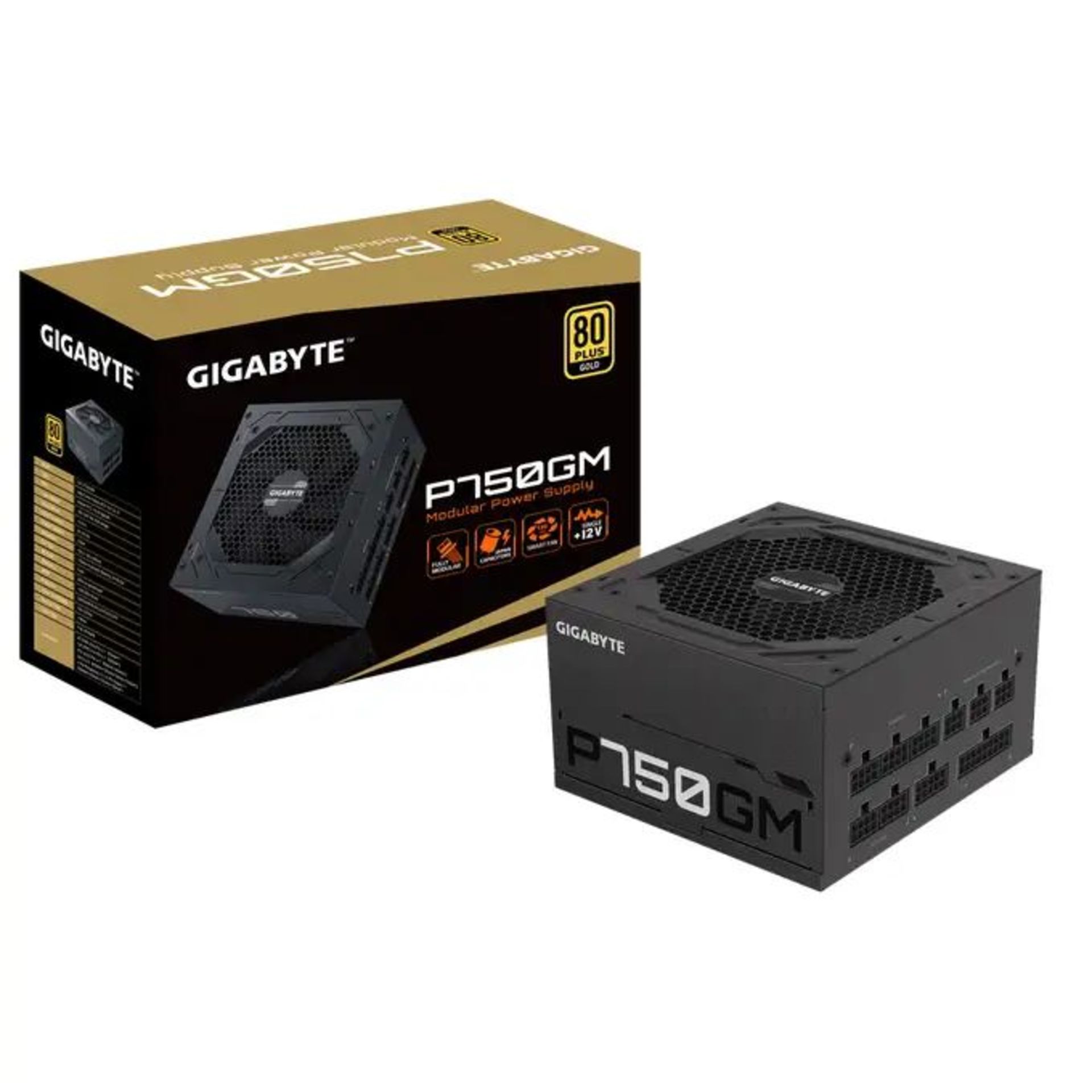 GIGABYTE P750GM 750w 80 Plus Gold Fully Modular Power Supply. - P2. Fortify the power of your system