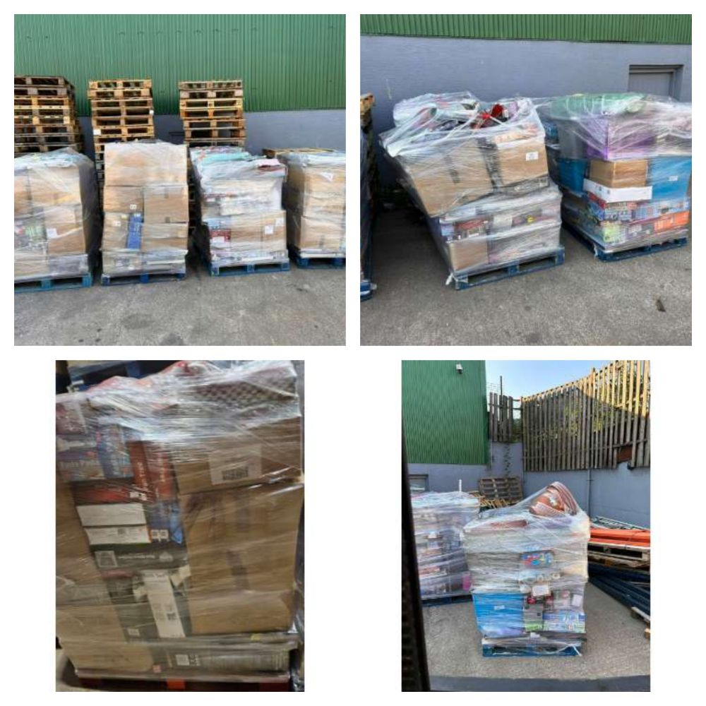 Unchecked End of Line Supermarket Pallets - Mystery Pallets - Pallets & Multi Pallet Lots- Huge Re-Sale Potential - Delivery Available!