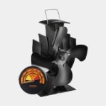 4 Blade Stove Fan with Temperature Gauge. -ER34. Our 4 Blade Stove Fan with temperature gauge is
